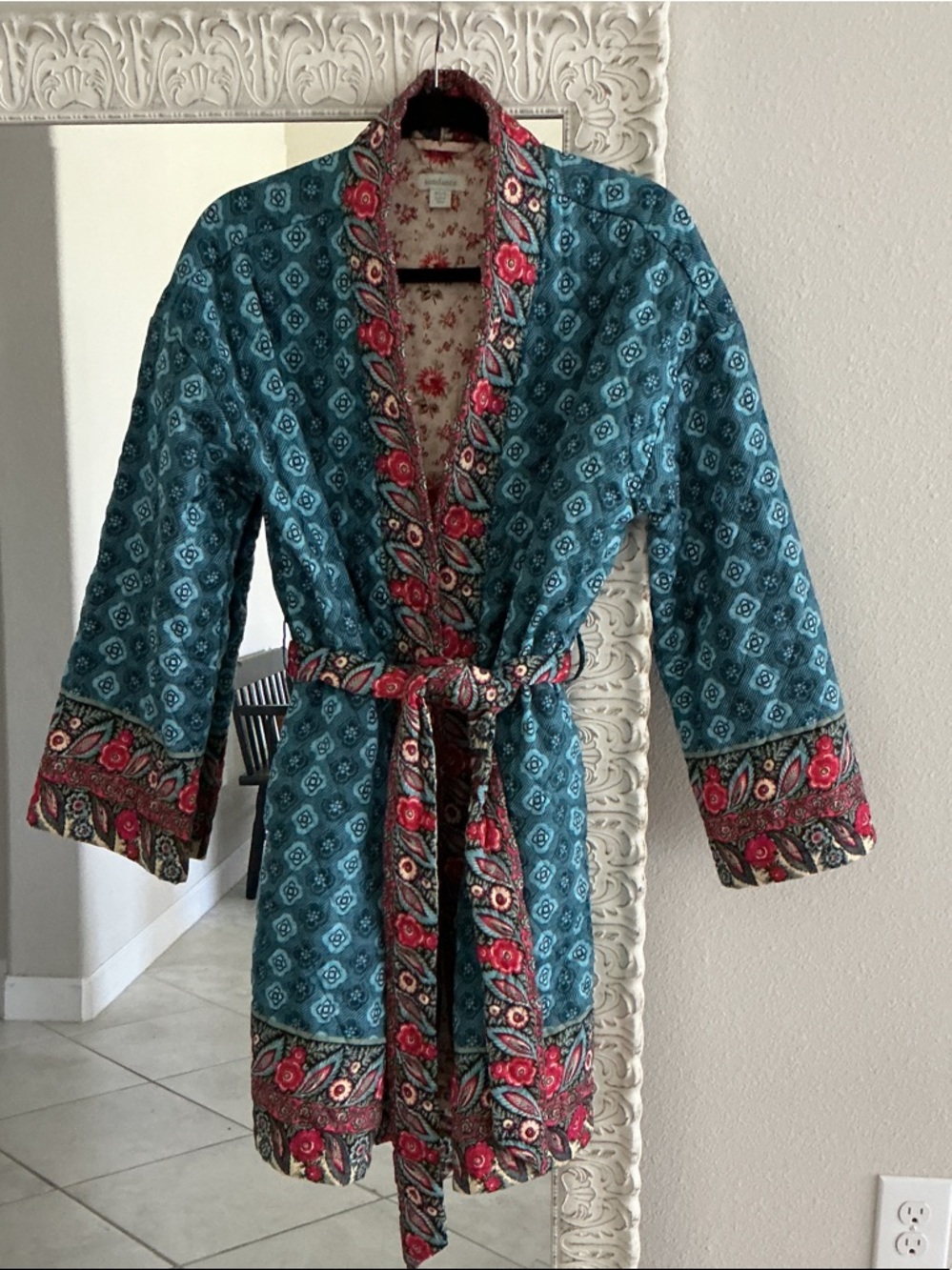 Sundance Annalisa Folkloric Quilted Cotton Robe